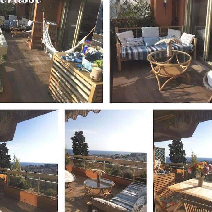 Vue Mer Nice: Appartement Familial avec Piscine Exterior photo